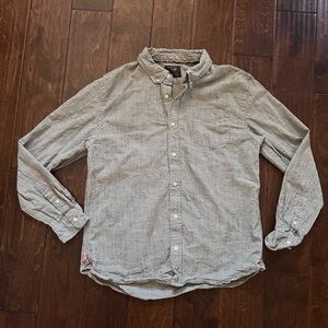 Jachs NY Men’s Large Stretch Chambray One Pocket Long Sleeve Shirt- Sage